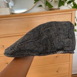 Vans Woven Wood-blend Gray Flat Cap Hat
